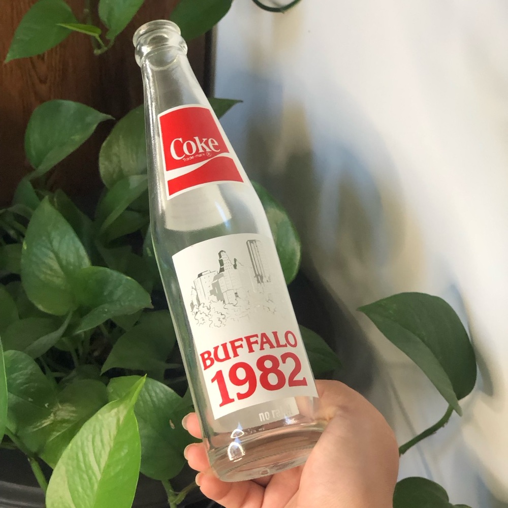 Vintage 1982 Buffalo Sesquicentennial Coca-Cola Bottle – "We’re Talking Proud"